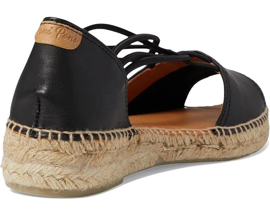 Босоножки Toni Pons Ebre-P на танкетке с круглым носком и шнуровкой