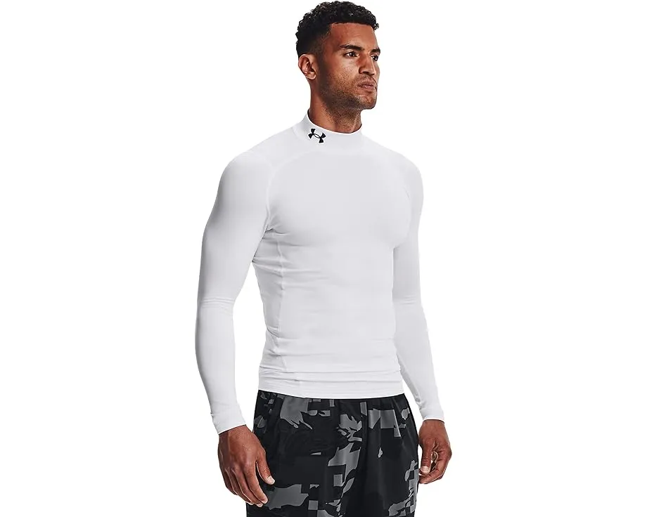 Under Armour ColdGear Armour Compression Mock с сетчатыми вставками и двуслойной тканью