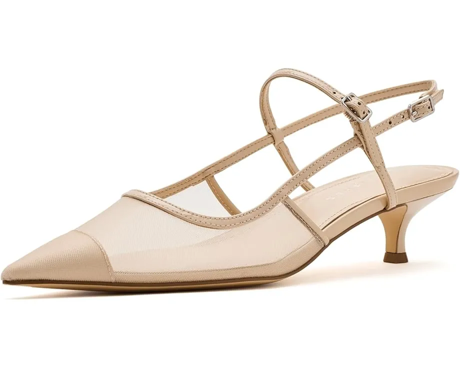 Marc Fisher LTD лодочки Ceddy с котячьим каблуком и ремешком-слингбек