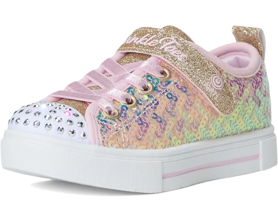 Детские кроссовки Skechers Twinkle Sparks с пайетками и подсветкой