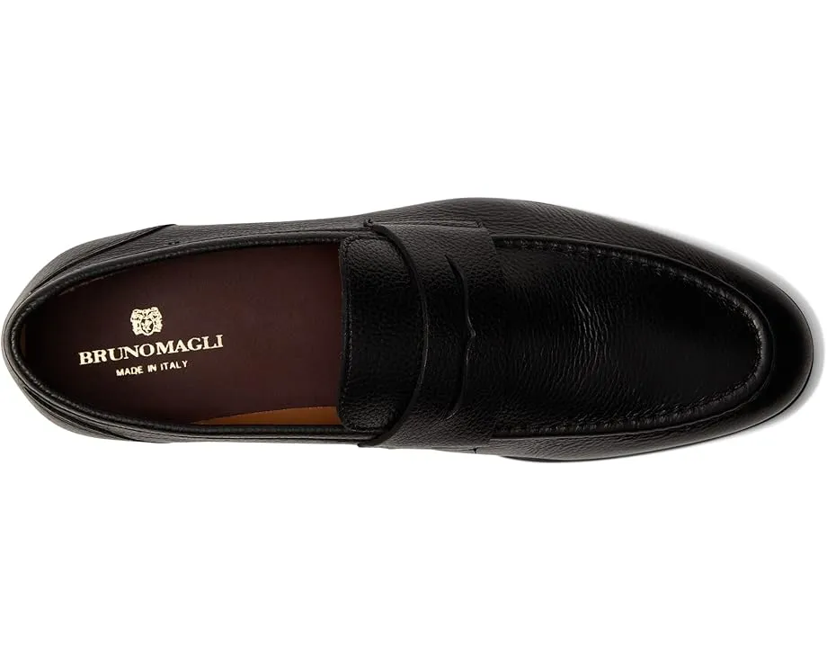 Лоферы Lastra с мыском и квадратным каблуком из итальянской кожи Bruno Magli