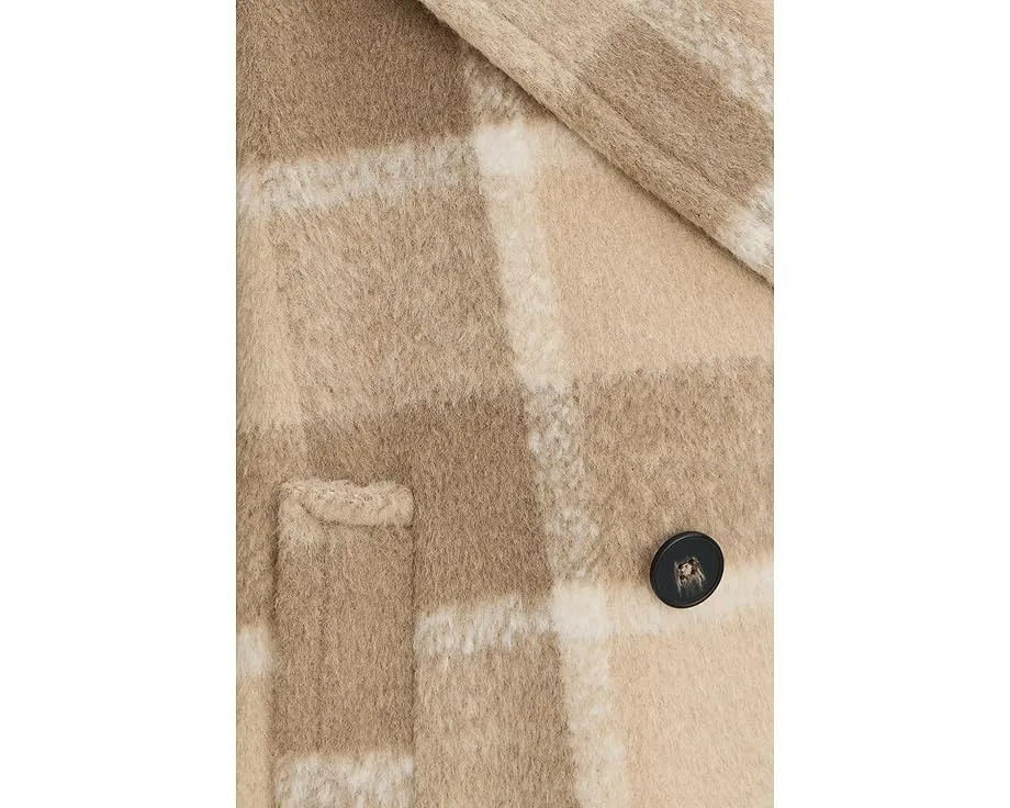 Короткое пальто-бушлат Levi's из смесовой шерсти с отстегивающимся воротником