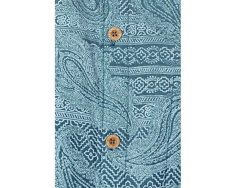 Tommy Bahama Рубашка Coastal Ease Azul Falls с тропическим принтом