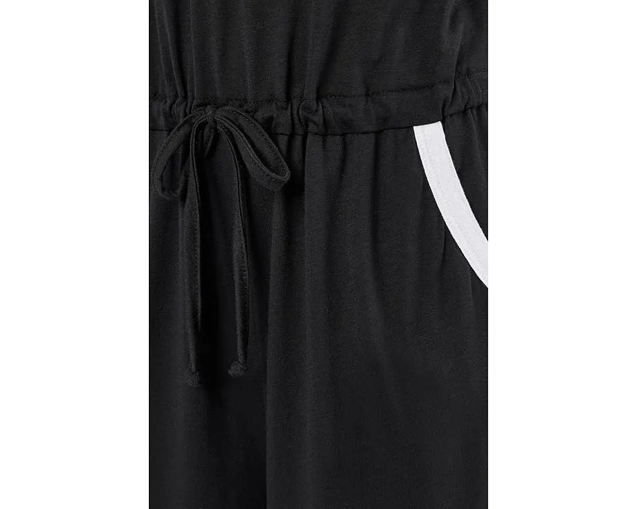 Комбинезон BECCA Beach Date укороченный с кулиской и контрастной отделкой