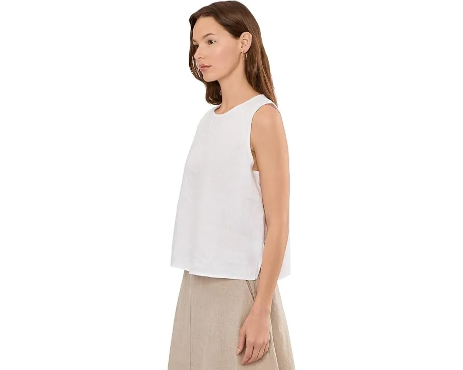 Топ Eileen Fisher Organic Linen с круглым вырезом из органического льна