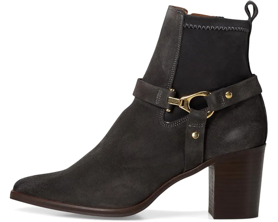 Ботильоны Andre Assous Royal из натуральной кожи с деревянным каблуком