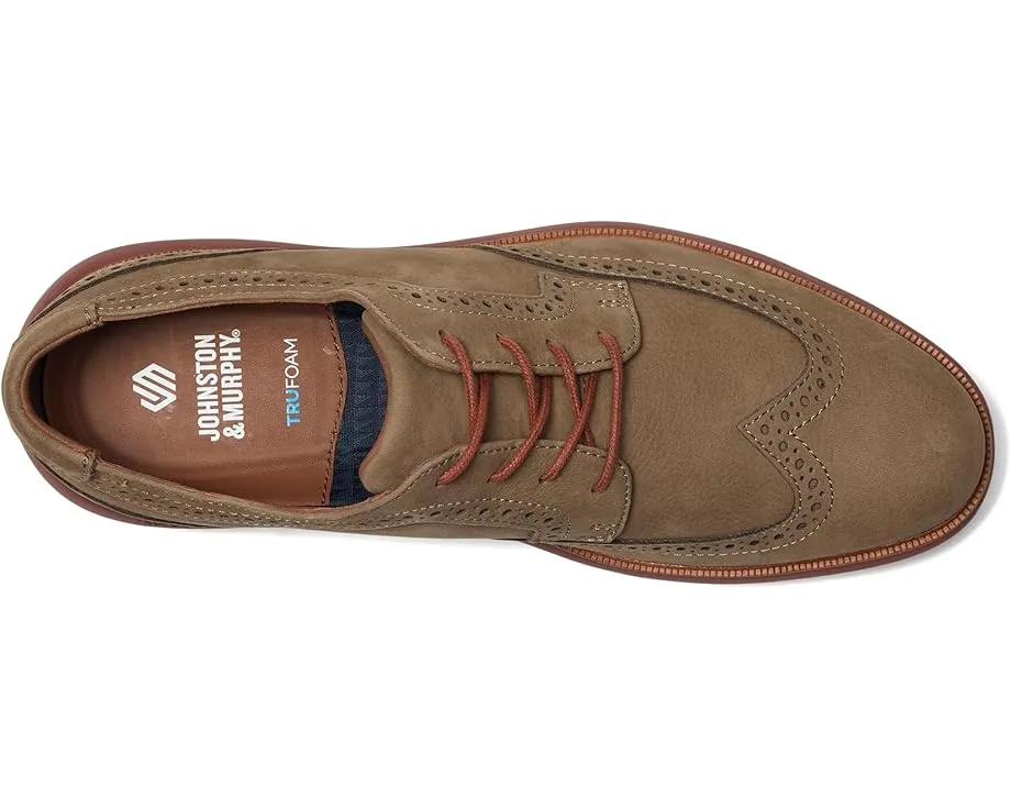 Johnston & Murphy туфли Larkin Wingtip с межподошвой TRUFOAM и стелькой с эффектом памяти