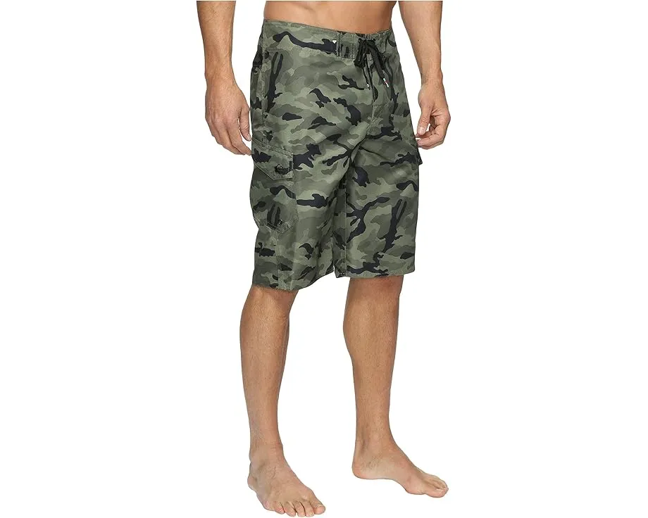 Шорты для плавания Quiksilver Manic Camo 22 дюйма с камуфляжным принтом