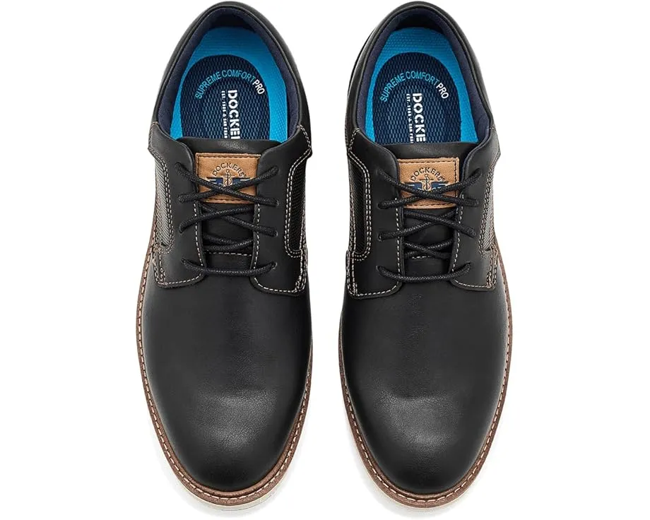 Dockers мужские туфли Halstead из черной экокожи