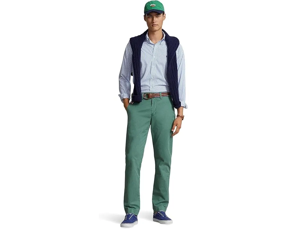 Polo Ralph Lauren прямые брюки чинос с вышивкой и эластаном