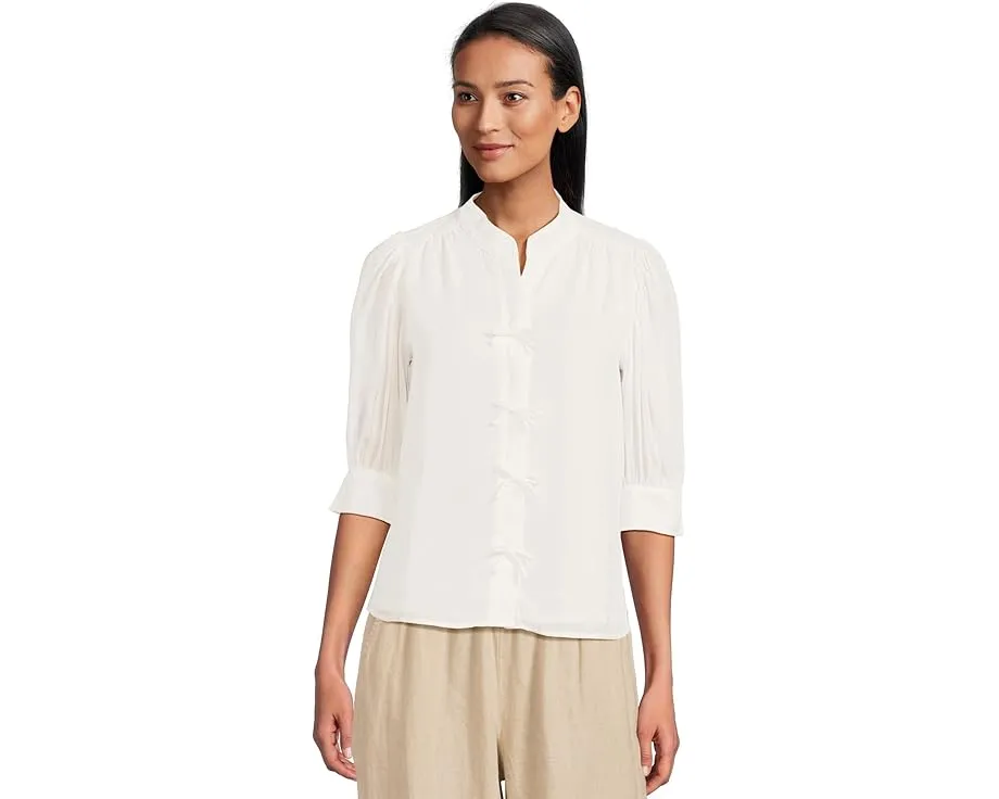 Блузка CeCe с бантом и рукавом три четверти