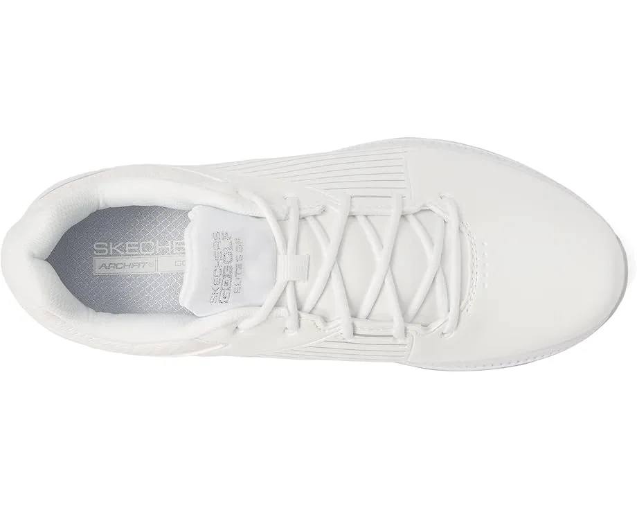 Skechers кроссовки для гольфа Go Golf Elite 5-GF белые с серебром
