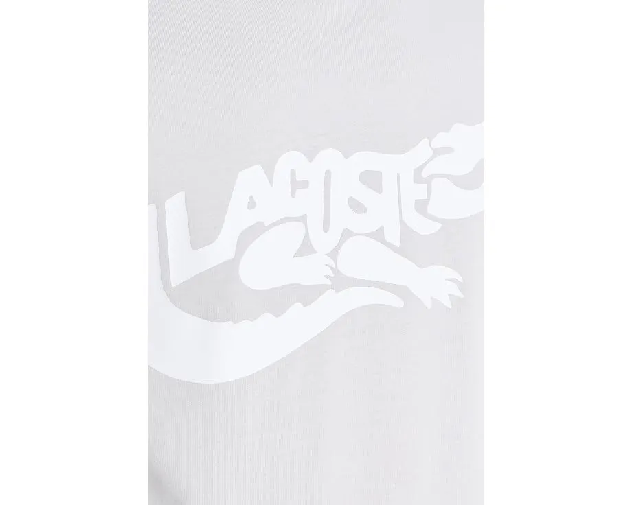 Lacoste футболка Classic Fit с принтом крокодила