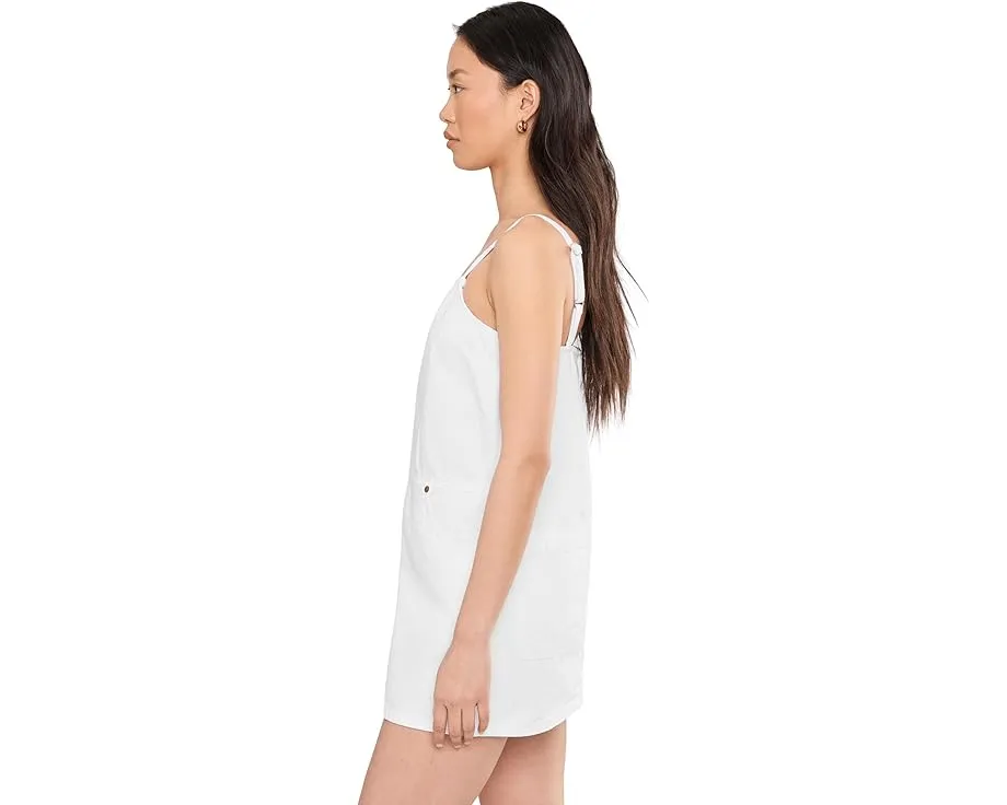 Head It The Clouds Tank Dress in White