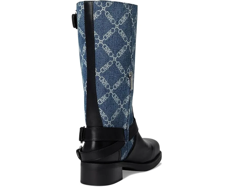 Кожаные мото-ботинки Crosby с квадратным носком и молнией от MICHAEL Michael Kors