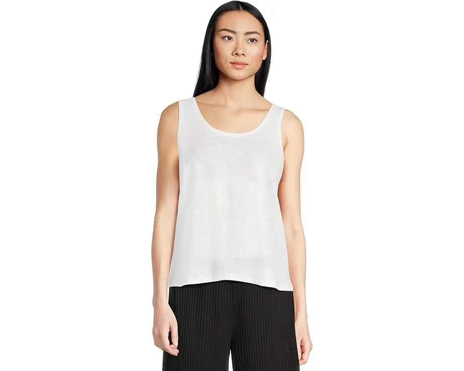 Топ майка Eileen Fisher Scoop Neck Tank с рифленой вязкой