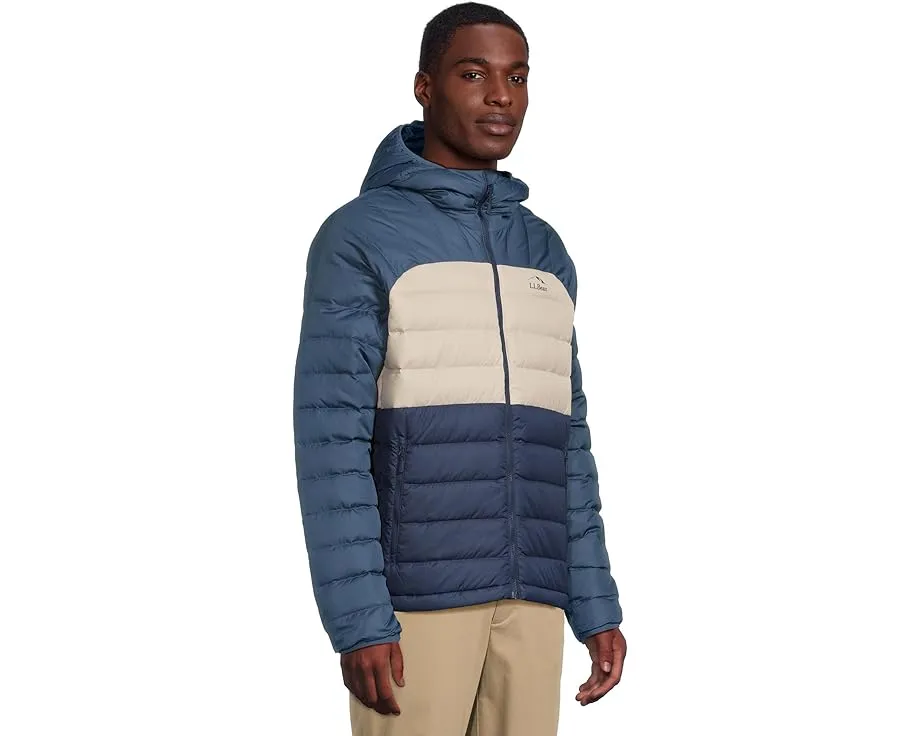 Пуховая куртка L.L.Bean Bean's Down Hooded Color-Block с переработанными материалами