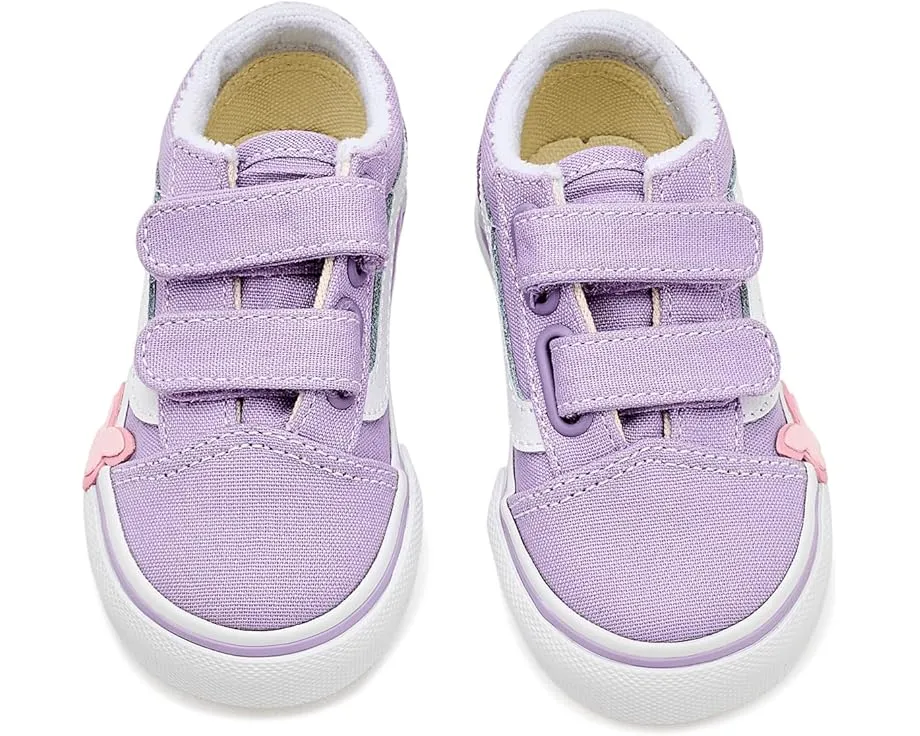 Детские кеды Old Skool V Butterfly с застежкой на липучках от Vans