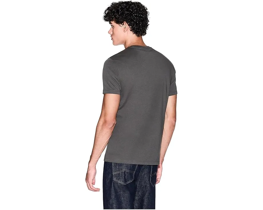 Приталенная футболка Slim Fit Box Logo с логотипом Armani Exchange