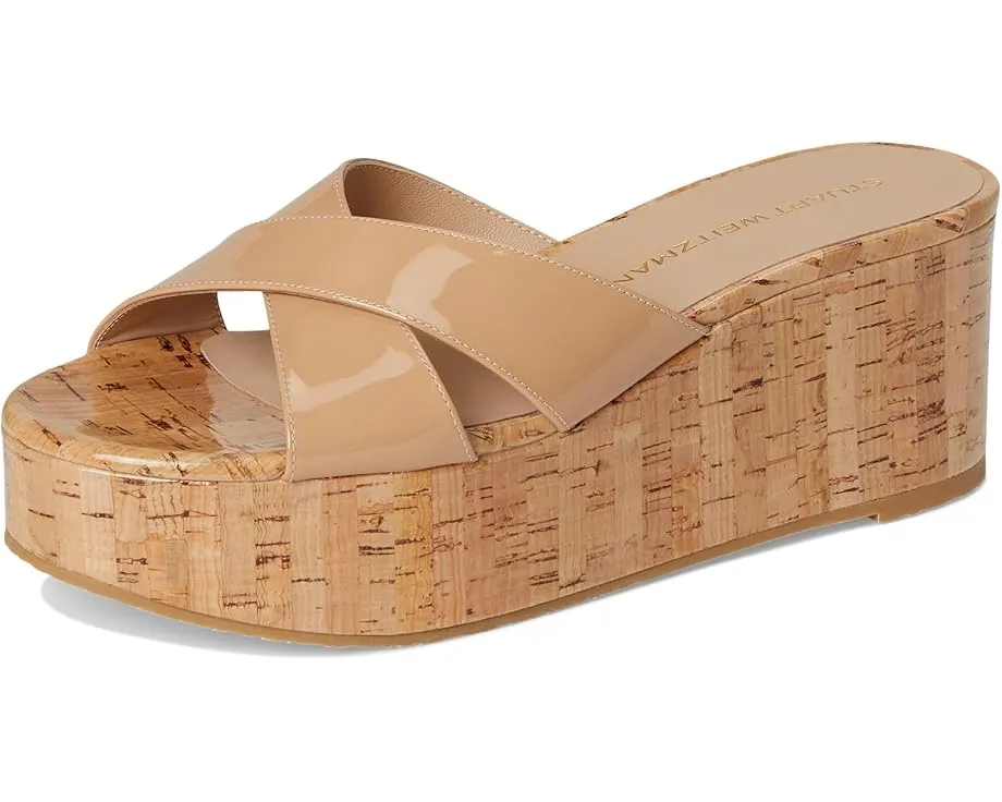 Сандалии Stuart Weitzman Dayna Wedge Slide на платформе с открытым носком