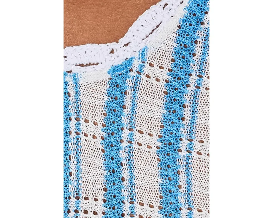 Beachy High Neck Crochet Lace Belter Dress