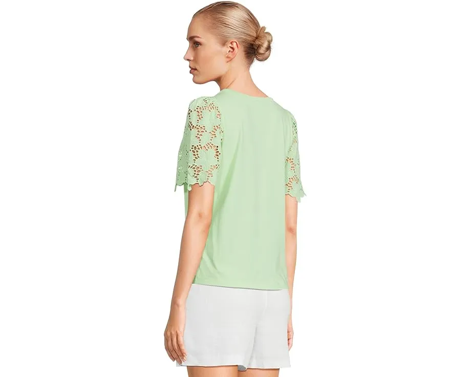 Трикотажный топ Sebene с рукавами в мелкую дырочку от Lilly Pulitzer