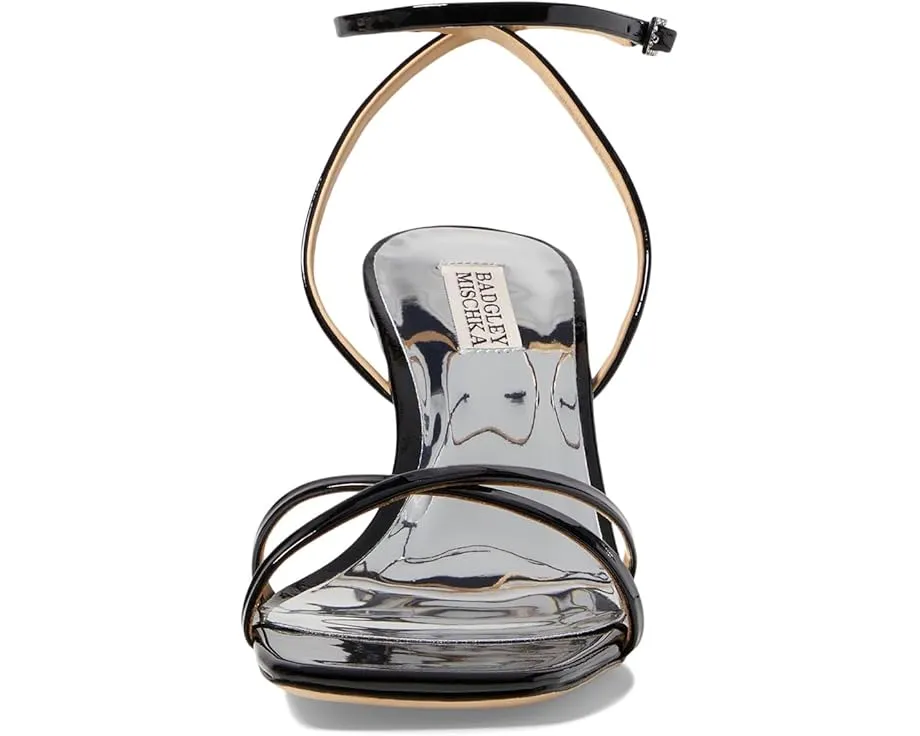 Босоножки Badgley Mischka Callie на шпильке с перекрестными ремешками и жемчужным декором