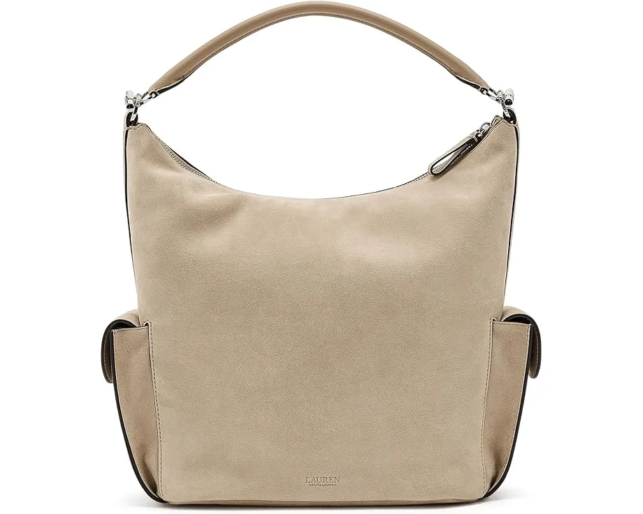 Большая сумка через плечо Suede Large Blaike Shoulder Bag от Lauren Ralph Lauren