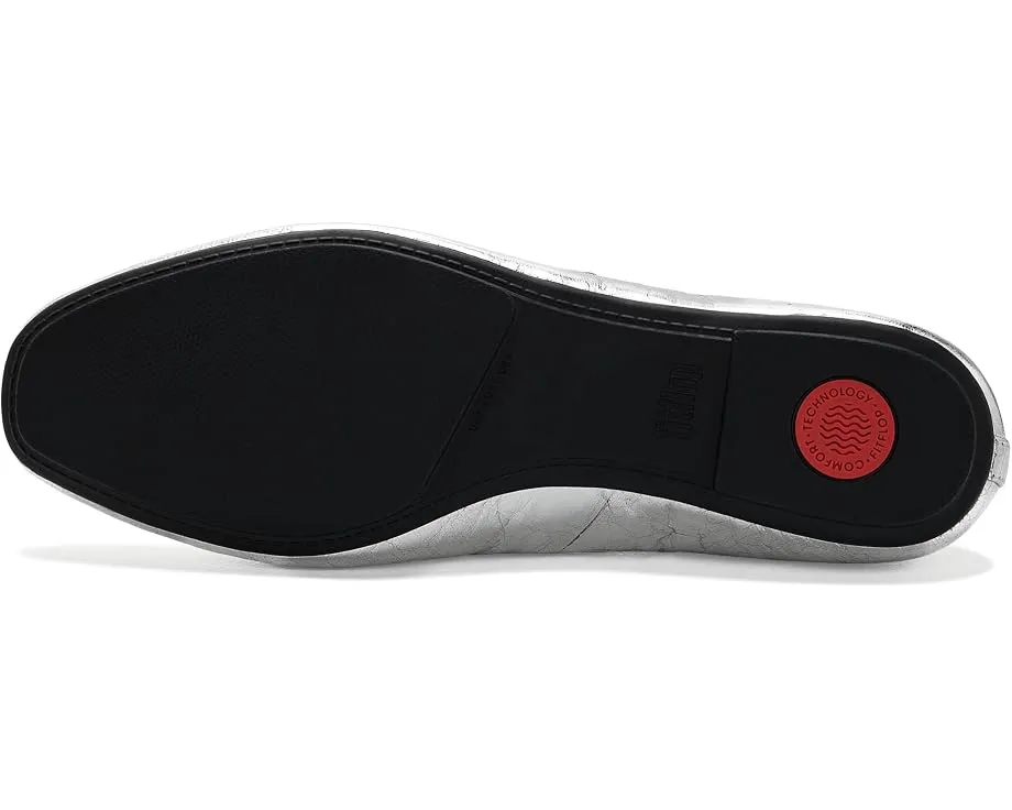 FitFlop Delicato Metallic Mary Janes на плоском ходу