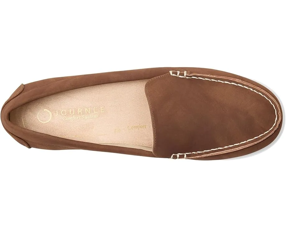 Мокасины для вождения Journee Collection Oreta с круглым носком и строчкой