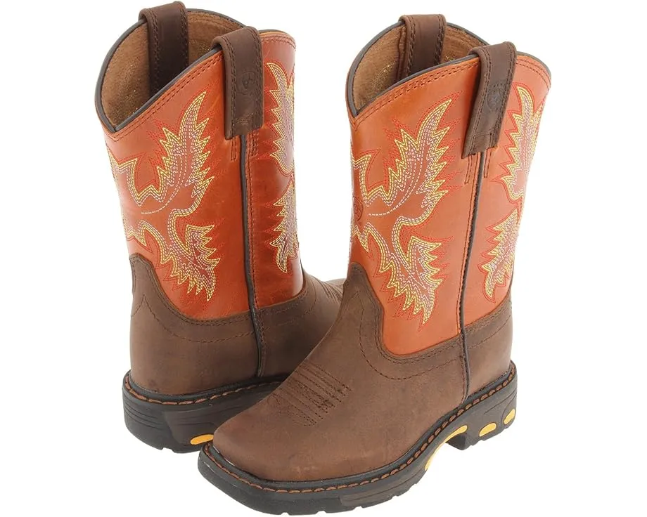 Детские рабочие ботинки Workhog Wide Square Toe с квадратным носком Ariat Kids