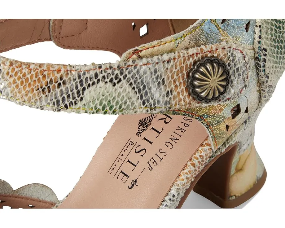 Туфли Luxe с лазерной перфорацией и каблуком в кожаной оплетке L'Artiste by Spring Step