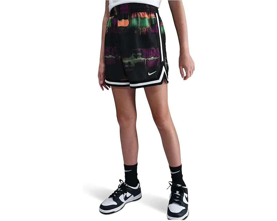 Шорты Nike Kids Dri-FIT DNA 5 Glitch с карманами на молнии