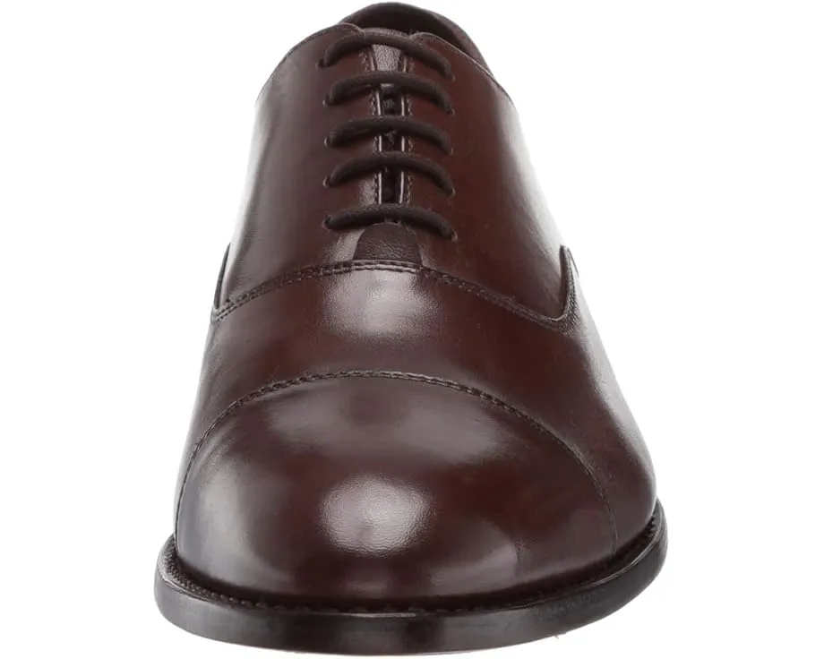 Оксфорды Clinton Cap Toe от Anthony Veer из цельной зернистой кожи