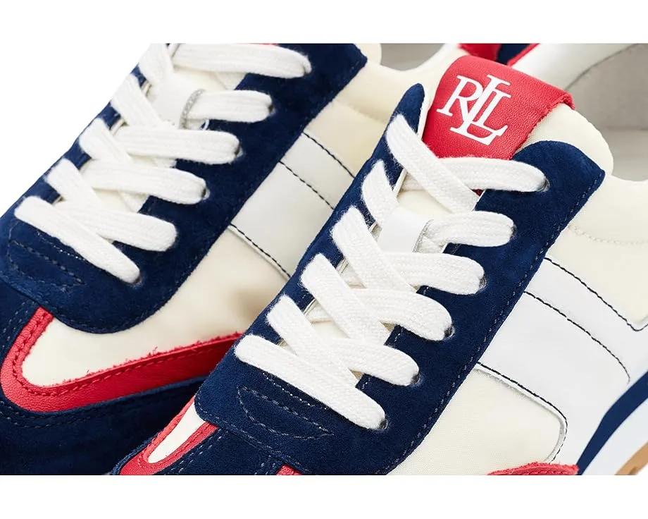 Кроссовки Lauren Ralph Lauren Dani из кожи и замши с контрастными вставками