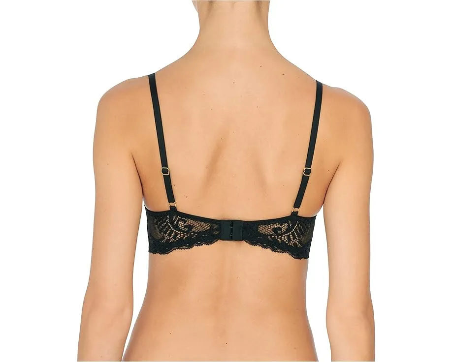 Natori Бюстгальтер Feathers Contour Plunge с кружевом и глубоким вырезом