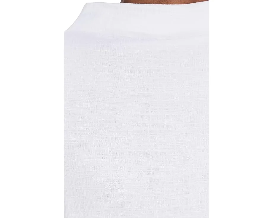 Топ Eileen Fisher с воротником-воронкой из перекрестной вязки