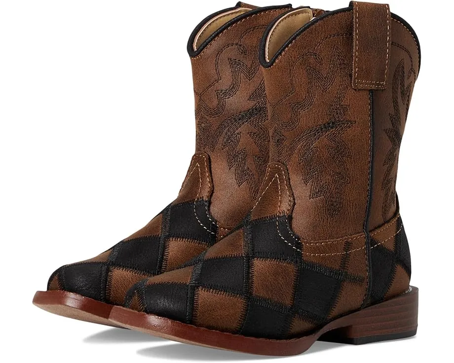 Детские ботинки Bird Blocks с квадратным носком и боковой молнией