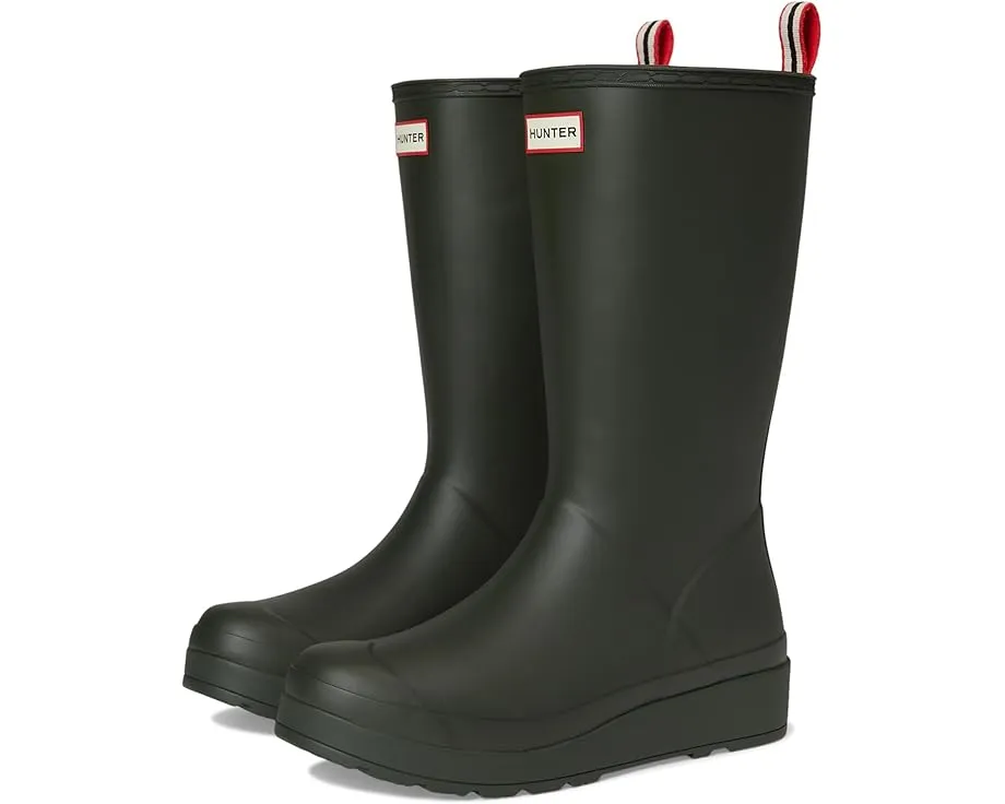 Высокие резиновые сапоги Hunter Play с платформой и водонепроницаемостью
