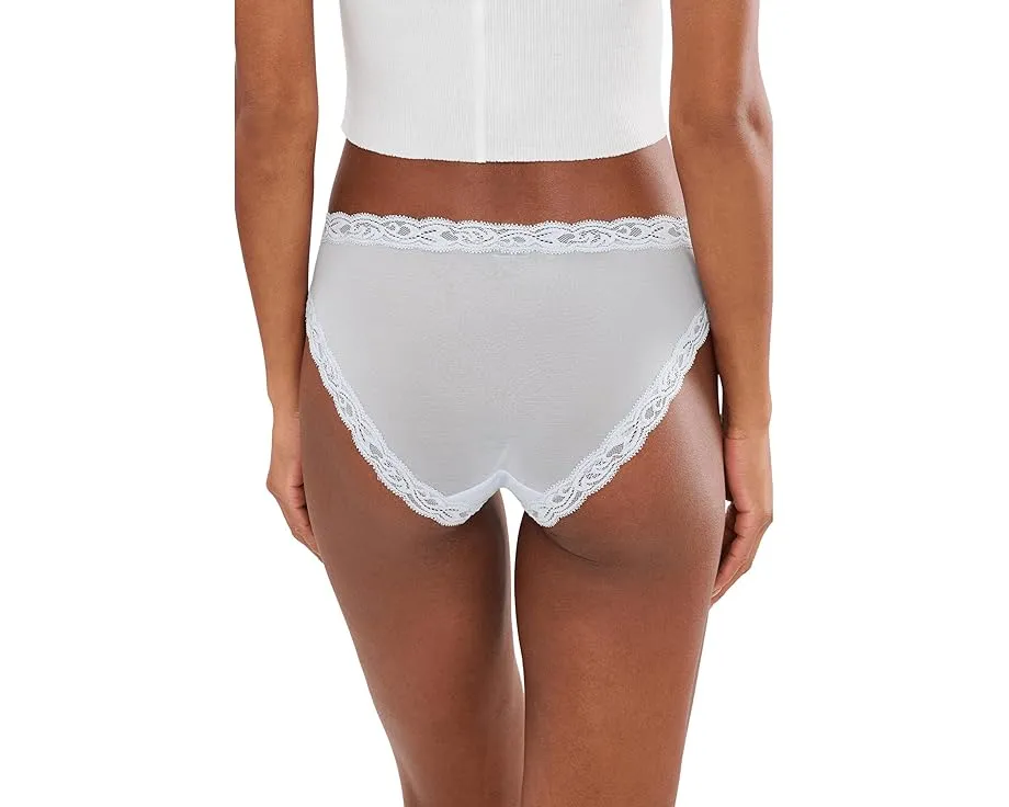 Стринги Natori Feathers Hipster из кружева и сетки с хлопковой ластовицей