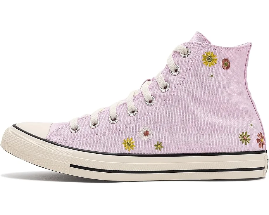Converse Chuck Taylor All Star высокие кроссовки с вышитыми цветами