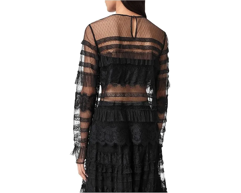 Топ Arlea Tulle от AllSaints с кружевной отделкой