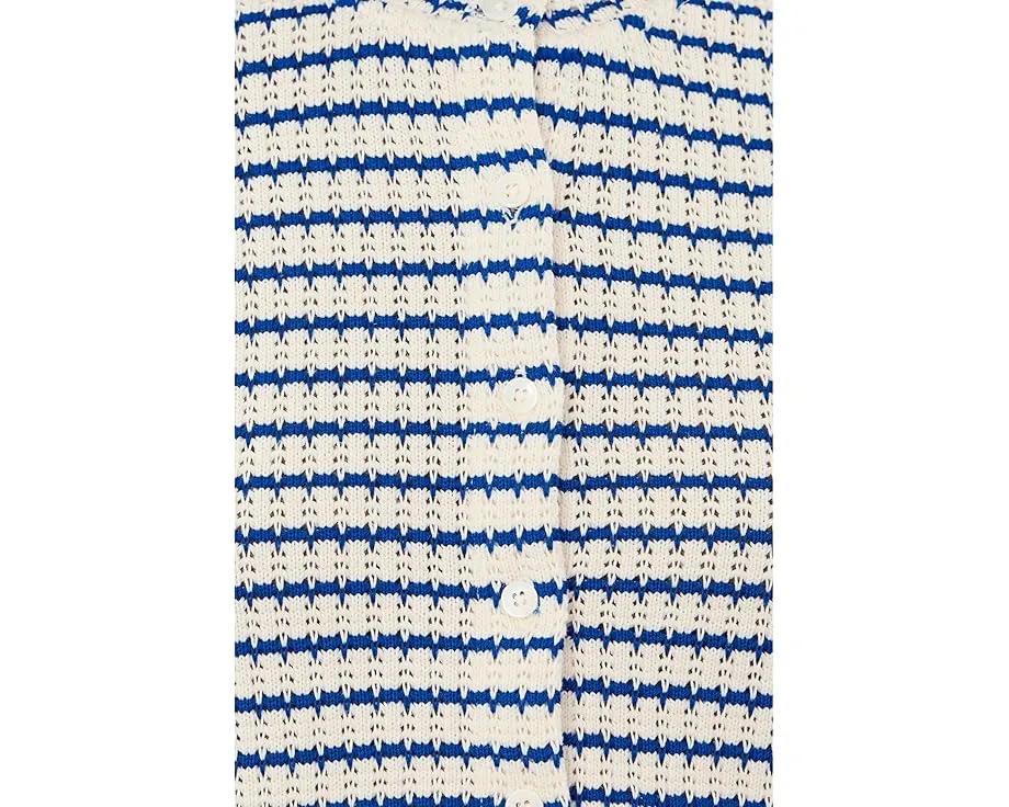 Madewell топ Birdie с полосками на пуговицах