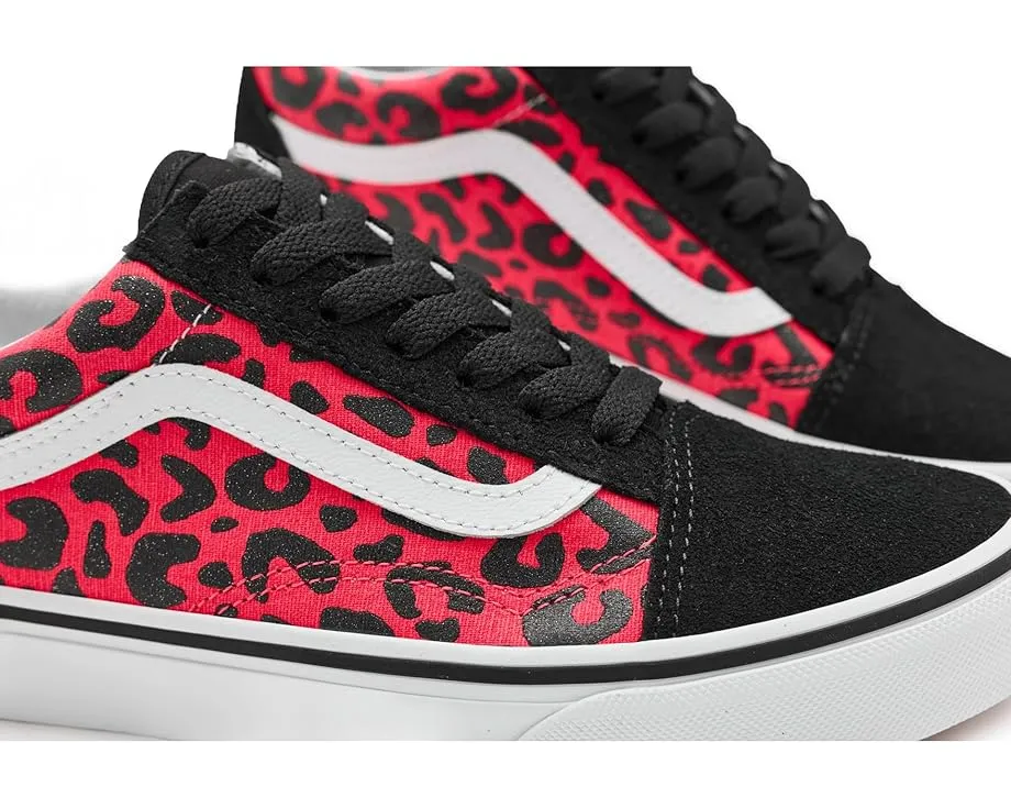 Кеды Vans Old Skool для детей с кожаным верхом и вафельной подошвой