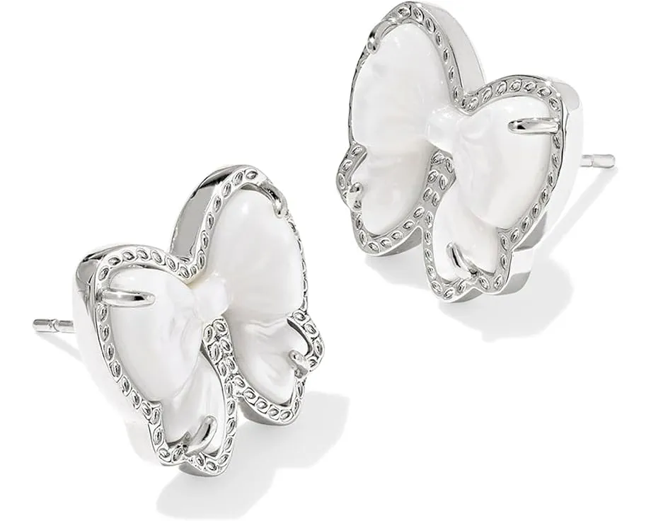 Kendra Scott Серьги Haley Bow Stud с бантом из перламутра
