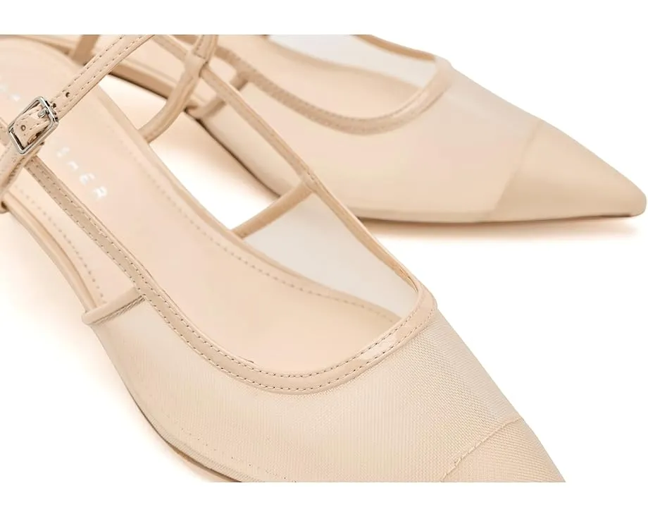 Marc Fisher LTD лодочки Ceddy с котячьим каблуком и ремешком-слингбек