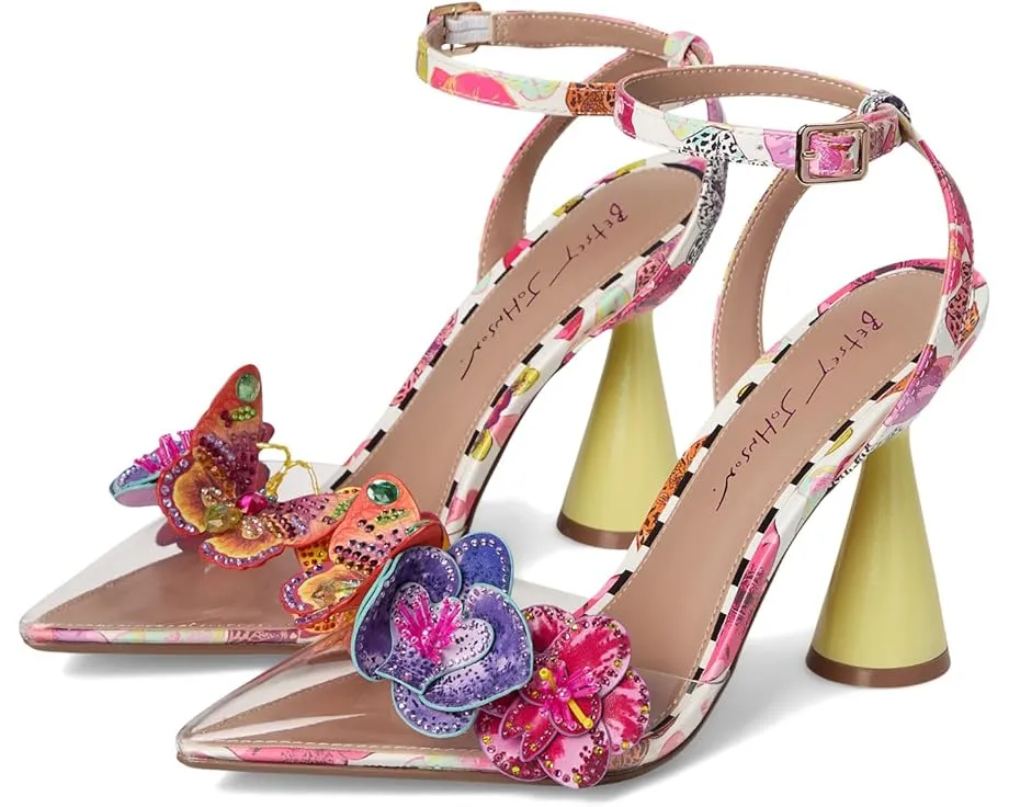 Босоножки Chelsie на шпильке с цветочным декором от Blue by Betsey Johnson