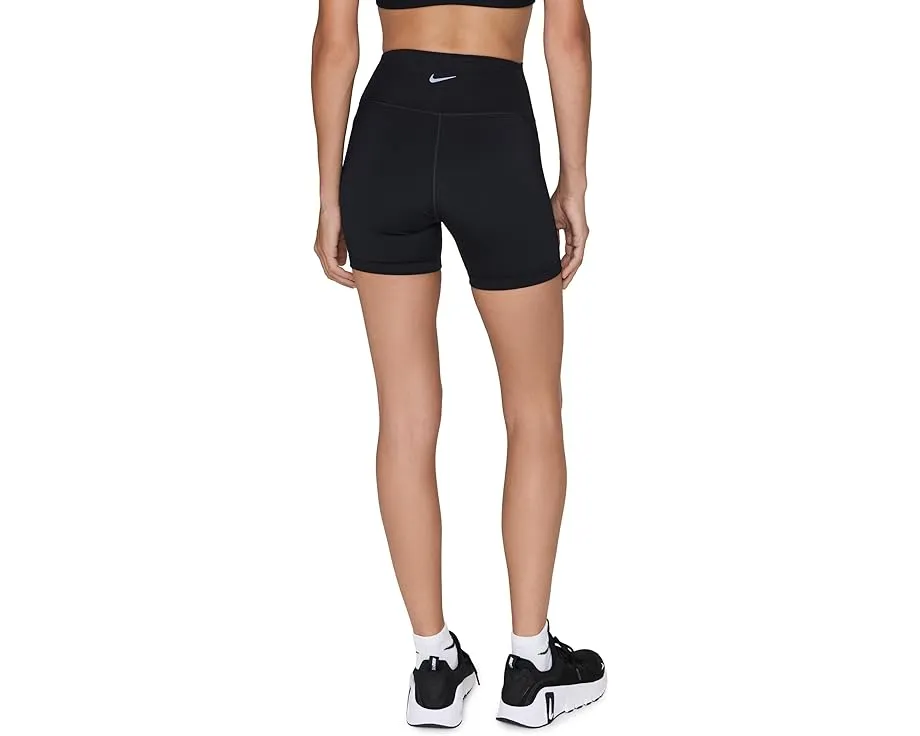 Nike Dri-FIT One шорты с высоким поясом и принтом длиной 5 дюймов