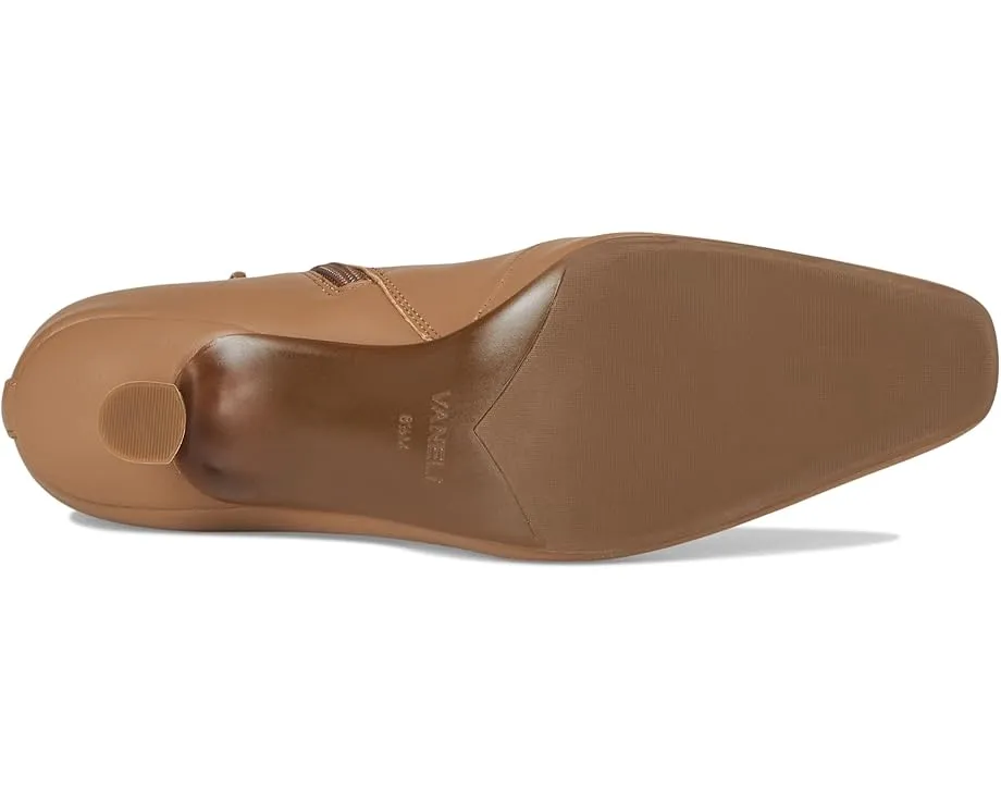 Ботильоны Vaneli Gabris из кожи с квадратным носком и молнией сбоку