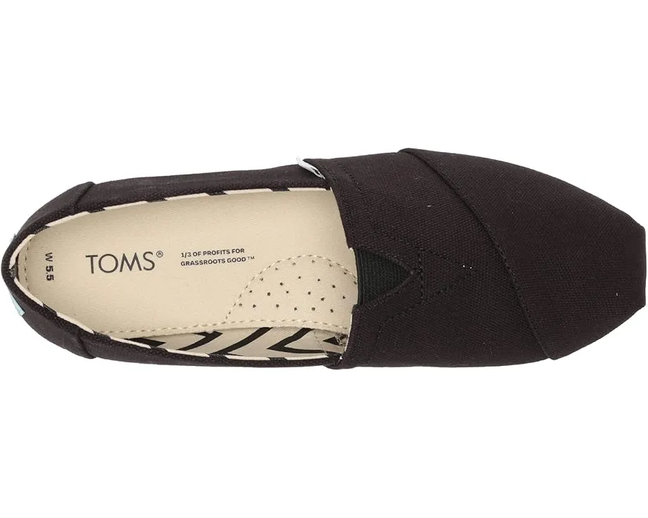 TOMS Классические альпаргаты широкой полноты с эластичной панелью и стелькой с поддержкой свода